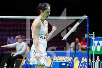 28/04/2022 - QI Xuefei from France, Quarter final during the European Badminton Championships 2022 on April 28, 2022 at Gallur Sports Center in Madrid, Spain - EUROPEAN BADMINTON CHAMPIONSHIPS 2022 - BADMINTON - ALTRO