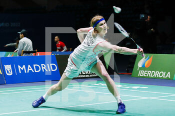 28/04/2022 - Anders Antonsen from Denmark, Quarter final during the European Badminton Championships 2022 on April 28, 2022 at Gallur Sports Center in Madrid, Spain - EUROPEAN BADMINTON CHAMPIONSHIPS 2022 - BADMINTON - ALTRO