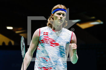 28/04/2022 - Anders Antonsen from Denmark, Quarter final during the European Badminton Championships 2022 on April 28, 2022 at Gallur Sports Center in Madrid, Spain - EUROPEAN BADMINTON CHAMPIONSHIPS 2022 - BADMINTON - ALTRO