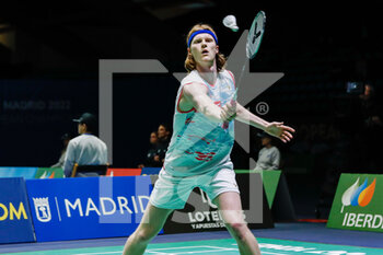 28/04/2022 - Anders Antonsen from Denmark, Quarter final during the European Badminton Championships 2022 on April 28, 2022 at Gallur Sports Center in Madrid, Spain - EUROPEAN BADMINTON CHAMPIONSHIPS 2022 - BADMINTON - ALTRO