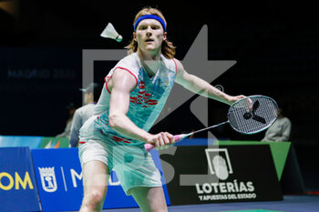 28/04/2022 - Anders Antonsen from Denmark, Quarter final during the European Badminton Championships 2022 on April 28, 2022 at Gallur Sports Center in Madrid, Spain - EUROPEAN BADMINTON CHAMPIONSHIPS 2022 - BADMINTON - ALTRO