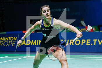 28/04/2022 - Carolina Marin from Spain, Quarter final during the European Badminton Championships 2022 on April 28, 2022 at Gallur Sports Center in Madrid, Spain - EUROPEAN BADMINTON CHAMPIONSHIPS 2022 - BADMINTON - ALTRO