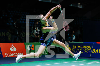 28/04/2022 - Carolina Marin from Spain, Quarter final during the European Badminton Championships 2022 on April 28, 2022 at Gallur Sports Center in Madrid, Spain - EUROPEAN BADMINTON CHAMPIONSHIPS 2022 - BADMINTON - ALTRO