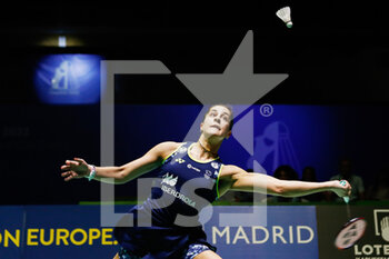 2022-04-30 - Carolina Marin from Spain Gold medal, Final Women's single during the European Badminton Championships 2022 on April 30, 2022 at Gallur Sports Center in Madrid, Spain - EUROPEAN BADMINTON CHAMPIONSHIPS 2022 - BADMINTON - OTHER SPORTS