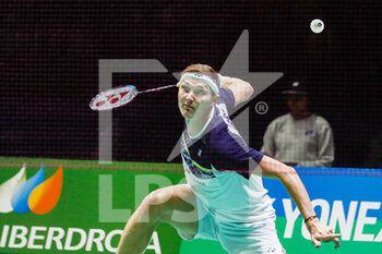 29/04/2022 - Viktor Axelsen from Denmark, Semi final during the European Badminton Championships 2022 on April 29, 2022 at Gallur Sports Center in Madrid, Spain - EUROPEAN BADMINTON CHAMPIONSHIPS 2022 - BADMINTON - ALTRO