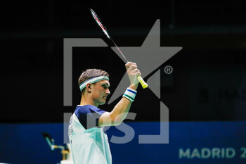 29/04/2022 - Viktor Axelsen from Denmark, Semi final during the European Badminton Championships 2022 on April 29, 2022 at Gallur Sports Center in Madrid, Spain - EUROPEAN BADMINTON CHAMPIONSHIPS 2022 - BADMINTON - ALTRO