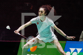 29/04/2022 - Neslihan Yigit from Turkey, Semi final during the European Badminton Championships 2022 on April 29, 2022 at Gallur Sports Center in Madrid, Spain - EUROPEAN BADMINTON CHAMPIONSHIPS 2022 - BADMINTON - ALTRO