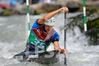 2022-07-10 - Ivrea, Italy 09 July 2022
2022 ICF Junior and U23 Canoe Slalom World Championships in Ivrea, Italy, 
the world's best U23 canoe slalom paddlers took the stage and fought for world title.

The following races were held: Women's Canoe Under 23 (C1)
Men's Canoe Under 23 (C1), Women's Kayak Under 23(K1)
Men's Kayak Under 23 (K1); Men's Kayak Junior (K1), Women's Kayak Junior (K1), Women's Canoe Junior (K1), Men's Canoe Junior (K1),

Men's Canoe Under 23
Mengoli Nicola ITA (35) - 2022 ICF CANOE SLALOM JUNIOR/U23 WORLD CHAMPIONSHIPS  - ROWING - OTHER SPORTS