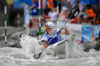 2022-07-10 - Ivrea, Italy 09 July 2022
2022 ICF Junior and U23 Canoe Slalom World Championships in Ivrea, Italy, 
the world's best U23 canoe slalom paddlers took the stage and fought for world title.

The following races were held: Women's Canoe Under 23 (C1)
Men's Canoe Under 23 (C1), Women's Kayak Under 23(K1)
Men's Kayak Under 23 (K1); Men's Kayak Junior (K1), Women's Kayak Junior (K1), Women's Canoe Junior (K1), Men's Canoe Junior (K1), 

Women's Kayak Junior
Pirro Paulina GER (20)
Bronze medal - 2022 ICF CANOE SLALOM JUNIOR/U23 WORLD CHAMPIONSHIPS  - ROWING - OTHER SPORTS