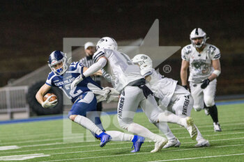 2022-03-12 - 12 Bassi Lorenzo (Seamen Milano) in action - FIRST DIVISION 2021-22 - SEAMEN MILANO VS PANTHERS PARMA - AMERICAN FOOTBALL - OTHER SPORTS
