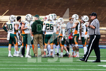 2022-04-30 - Head Coach Roberto Rotelli (Dolphins Ancona)
with team during timeout  - SEAMEN MILANO VS DOLPHINS ANCONA - AMERICAN FOOTBALL - OTHER SPORTS