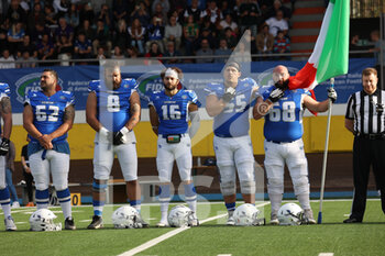 30/10/2022 - Team Italy during national anthem - 2023 EUROPEAN CHAMPIONSHIP QUALIFIERS - ITALY VS ENGLAND - FOOTBALL AMERICANO - ALTRO