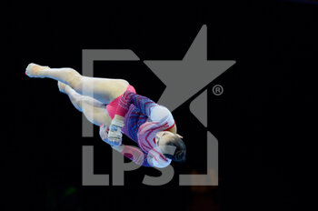 2022-08-13 - 13.8.2022, Munich, Olympiahalle Munich, European Championships Munich 2022: Artistic Gymnastics - Women's Team Final, Jessica Gadrivoa (GBR) at the floor - EUROPEAN CHAMPIONSHIPS MUNICH 2022: ARTISTIC GYMNASTICS - WOMEN'S TEAM FINAL - GYMNASTICS - OTHER SPORTS