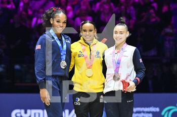 03/11/2022 - Gold Medal: Rebe
ca Andrade
Silver Medal: Shilese Jones
Bronze Medal: Jessica Gadirova - ARTISTIC GYMNASTICS WORLD CHAMPIONSHIPS - WOMEN'S INDIVIDUAL ALL-AROUND FINAL - GINNASTICA - ALTRO