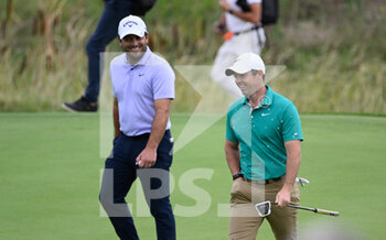 15/09/2022 - Rory McIlroy (NIR) and Francesco Molinari (ITA) during the DS Automobiles 79th Italian Golf Open at Marco Simone Golf Club on September 15, 2022 in Rome Italy - DS AUTOMOBILES 79° OPEN D'ITALIA (DAY1) - GOLF - ALTRO