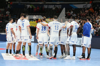 28/01/2022 - Team France after the EHF Euro 2022, Semi Final Handball match between France and Sweden on January 28, 2022 at Budapest Multifunctional Arena in Budapest, Hungary - EHF EURO 2022, SEMI FINAL - FRANCE VS SWEDEN - PALLAMANO - ALTRO