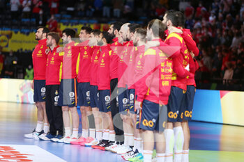 2022-01-28 - Team Spain before the EHF Euro 2022, Semi Final Handball match between Spain and Denmark on January 28, 2022 at Budapest Multifunctional Arena in Budapest, Hungary - EHF EURO 2022, SEMI FINAL - SPAIN AND DENMARK - HANDBALL - OTHER SPORTS