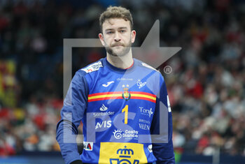 2022-01-28 - Gonzalo Perez de Vargas of Spain during the EHF Euro 2022, Semi Final Handball match between Spain and Denmark on January 28, 2022 at Budapest Multifunctional Arena in Budapest, Hungary - EHF EURO 2022, SEMI FINAL - SPAIN AND DENMARK - HANDBALL - OTHER SPORTS