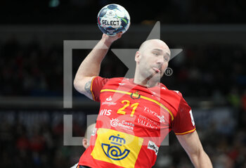 2022-01-28 - Joan Canellas of Spain during the EHF Euro 2022, Semi Final Handball match between Spain and Denmark on January 28, 2022 at Budapest Multifunctional Arena in Budapest, Hungary - EHF EURO 2022, SEMI FINAL - SPAIN AND DENMARK - HANDBALL - OTHER SPORTS