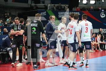 2022-01-28 - Team Norway during the EHF Euro 2022, Placement Match 5/6 Handball match between Iceland and Norway on January 28, 2022 at Budapest Multifunctional Arena in Budapest, Hungary - EHF EURO 2022, PLACEMENT MATCH 5/6 - ICELAND VS NORWAY - HANDBALL - OTHER SPORTS