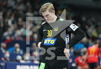 30/01/2022 - Tobias Thulin of Sweden during the EHF Men's Euro 2022, Final handball match between Sweden and Spain on January 30, 2022 at Budapest Multifunctional Arena in Budapest, Hungary - EHF MEN'S EURO 2022, FINAL - SWEDEN VS SPAIN - PALLAMANO - ALTRO