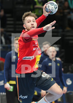 2022-01-30 - Aleix Gomez of Spain during the EHF Men's Euro 2022, Final handball match between Sweden and Spain on January 30, 2022 at Budapest Multifunctional Arena in Budapest, Hungary - EHF MEN'S EURO 2022, FINAL - SWEDEN VS SPAIN - HANDBALL - OTHER SPORTS