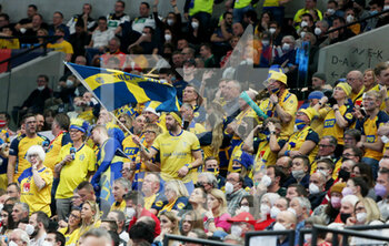 30/01/2022 - Supporters of Sweden during the EHF Men's Euro 2022, Final handball match between Sweden and Spain on January 30, 2022 at Budapest Multifunctional Arena in Budapest, Hungary - EHF MEN'S EURO 2022, FINAL - SWEDEN VS SPAIN - PALLAMANO - ALTRO