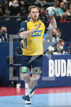 2022-01-30 - Albin Lagergren of Sweden during the EHF Men's Euro 2022, Final handball match between Sweden and Spain on January 30, 2022 at Budapest Multifunctional Arena in Budapest, Hungary - EHF MEN'S EURO 2022, FINAL - SWEDEN VS SPAIN - HANDBALL - OTHER SPORTS