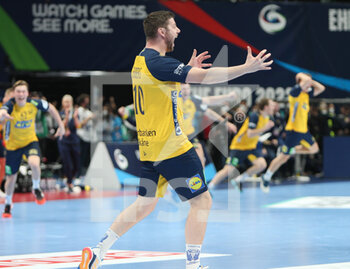 2022-01-30 - Niclas Ekberg of Sweden celebrates after winning the EHF Men's Euro 2022, Final handball match between Sweden and Spain on January 30, 2022 at Budapest Multifunctional Arena in Budapest, Hungary - EHF MEN'S EURO 2022, FINAL - SWEDEN VS SPAIN - HANDBALL - OTHER SPORTS