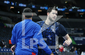 2022-01-30 - Nicolas Tournat of France warms up before the EHF Men's Euro 2022, Placement Match 3/4 handball match between France and Denmark on January 30, 2022 at Budapest Multifunctional Arena in Budapest, Hungary - EHF MEN'S EURO 2022, PLACEMENT MATCH 3/4 - FRANCE VS DENMARK - HANDBALL - OTHER SPORTS