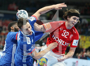 2022-01-30 - Jacob Holm of Denmark during the EHF Men's Euro 2022, Placement Match 3/4 handball match between France and Denmark on January 30, 2022 at Budapest Multifunctional Arena in Budapest, Hungary - EHF MEN'S EURO 2022, PLACEMENT MATCH 3/4 - FRANCE VS DENMARK - HANDBALL - OTHER SPORTS