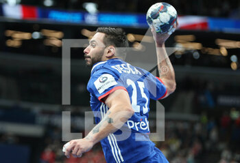 2022-01-30 - Hugo Descat of France during the EHF Men's Euro 2022, Placement Match 3/4 handball match between France and Denmark on January 30, 2022 at Budapest Multifunctional Arena in Budapest, Hungary - EHF MEN'S EURO 2022, PLACEMENT MATCH 3/4 - FRANCE VS DENMARK - HANDBALL - OTHER SPORTS