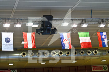 16/03/2022 - flag of EHF, Austria, Croatia, Italy and Slovenia - 2023 WORLD CUP QUALIFIERS - ITALY VS SLOVENIA - PALLAMANO - ALTRO