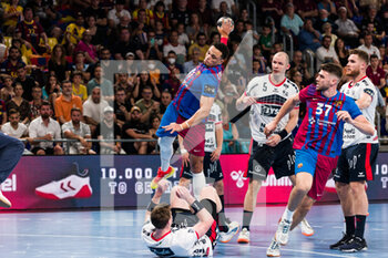 19/05/2022 - Youssef Ben Ali of FC Barcelona in action during the EHF Champions League, Quarter Finals, 2nd leg handball match between FC Barcelona and SG Flensburg-Handewitt on May 19, 2022 at Palau Blaugrana in Barcelona, Spain - EHF CHAMPIONS LEAGUE, QUARTER FINALS, FC BARCELONA VS SG FLENSBURG-HANDEWITT - PALLAMANO - ALTRO