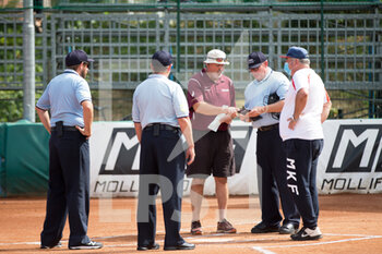 19/08/2022 - Bollate's and Olympia's manager with referees of the match - 2022 WOMEN'S EUROPEAN PREMIER CUP - SOFTBALL - ALTRO