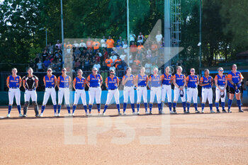 20/08/2022 - Players of Olympia Haarlem during national anthem - 2022 WOMEN'S EUROPEAN PREMIER CUP - SOFTBALL - ALTRO