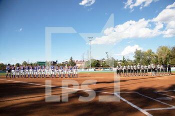 20/08/2022 - Players during Italian and Dutch national anthem - 2022 WOMEN'S EUROPEAN PREMIER CUP - SOFTBALL - ALTRO
