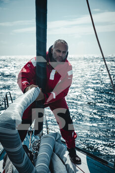 2022-09-09 - Skipper Fabrice Amedeo on Imoca Nexans Art & Fenêtres during Training prior the Route du Rhum 2022 on September 8, 2022, off Groix, France - SAILING - TRAINING IMOCA NEXANS ART ET FENETRE FABRICE AMEDEO - SAILING - OTHER SPORTS