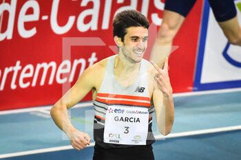 2022-02-17 - Mariano GARCIA of Spain celebrates his victory during the World Athletics Indoor Tour, Meeting Hauts-de France Pas de Calais on February 17, 2022 at Arena Stade Couvert in Lievin, France - WORLD ATHLETICS INDOOR TOUR - INTERNATIONALS - ATHLETICS