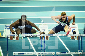 2022-02-17 - Wellington ZAZA of Liberia and Kevin MAYER of France during the World Athletics Indoor Tour, Meeting Hauts-de France Pas de Calais on February 17, 2022 at Arena Stade Couvert in Lievin, France - WORLD ATHLETICS INDOOR TOUR - INTERNATIONALS - ATHLETICS