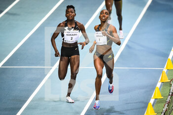 2022-02-17 - Halimah NAKAAYI of Uganda and Natoya GOULE of Jamaica during the World Athletics Indoor Tour, Meeting Hauts-de France Pas de Calais on February 17, 2022 at Arena Stade Couvert in Lievin, France - WORLD ATHLETICS INDOOR TOUR - INTERNATIONALS - ATHLETICS