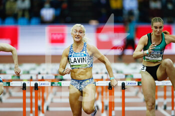 2022-03-02 - Sarah Kate Lavin of Ireland in action during the Women 60 m hurdles of the World Athletics Indoor Tour Madrid 2022 on March 2, 2022 at the Polideportivo Gallur in Madrid, Spain -Photo Oscar J Barroso / Spain DPPI / DPPI - WORLD ATHLETICS INDOOR TOUR MADRID 2022 - INTERNATIONALS - ATHLETICS