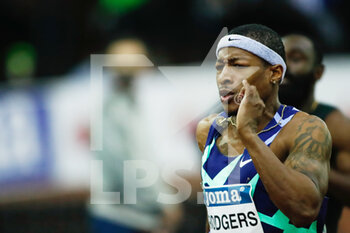 2022-03-02 - Mike Rodgers of United States in action during the Men 60 m of the World Athletics Indoor Tour Madrid 2022 on March 2, 2022 at the Polideportivo Gallur in Madrid, Spain -Photo Oscar J Barroso / Spain DPPI / DPPI - WORLD ATHLETICS INDOOR TOUR MADRID 2022 - INTERNATIONALS - ATHLETICS