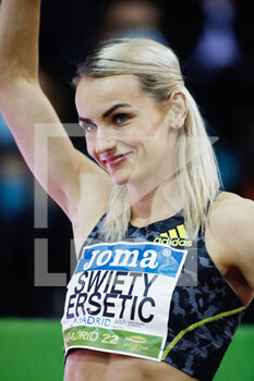 2022-03-02 - Justyna Swiety-Ersetic of Poland during the Women 400 m of the World Athletics Indoor Tour Madrid 2022 on March 2, 2022 at the Polideportivo Gallur in Madrid, Spain -Photo Oscar J Barroso / Spain DPPI / DPPI - WORLD ATHLETICS INDOOR TOUR MADRID 2022 - INTERNATIONALS - ATHLETICS