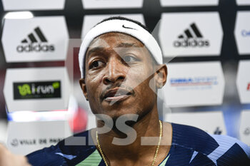 2022-03-06 - Michael "Mike" Rodgers (Men's 60m) of the USA (United States of America) competes during the World Athletics Indoor Tour, Meeting de Paris 2022 on March 6, 2022 at Accor Arena in Paris, France - WORLD ATHLETICS INDOOR TOUR, MEETING DE PARIS 2022 - INTERNATIONALS - ATHLETICS