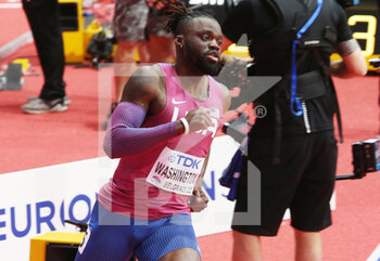 2022-03-18 - Marqueze Washington of USA, Heats 400M Men during the World Athletics Indoor Championships 2022 on March 18, 2022 at Stark Arena in Belgrade, Serbia - WORLD ATHLETICS INDOOR CHAMPIONSHIPS 2022 - INTERNATIONALS - ATHLETICS