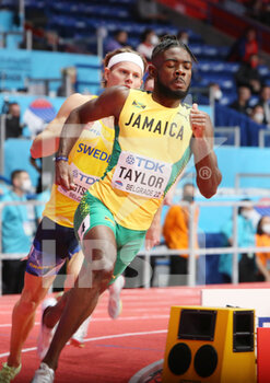 2022-03-18 - Christopher Taylor of Jamaica, Heats 400M Men during the World Athletics Indoor Championships 2022 on March 18, 2022 at Stark Arena in Belgrade, Serbia - WORLD ATHLETICS INDOOR CHAMPIONSHIPS 2022 - INTERNATIONALS - ATHLETICS