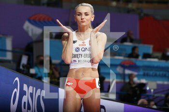 2022-03-18 - Justin Swiety-Ersetic of Poland, Heats 400 M Women during the World Athletics Indoor Championships 2022 on March 18, 2022 at Stark Arena in Belgrade, Serbia - WORLD ATHLETICS INDOOR CHAMPIONSHIPS 2022 - INTERNATIONALS - ATHLETICS