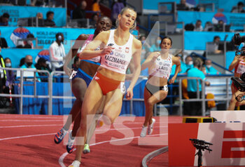 2022-03-18 - Natalia Kaczmarek of Poland, Heats 400 M Women during the World Athletics Indoor Championships 2022 on March 18, 2022 at Stark Arena in Belgrade, Serbia - WORLD ATHLETICS INDOOR CHAMPIONSHIPS 2022 - INTERNATIONALS - ATHLETICS