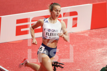 2022-03-18 - Aurore Fleury of France heat 1500 M during the World Athletics Indoor Championships 2022 on March 18, 2022 at Stark Arena in Belgrade, Serbia - WORLD ATHLETICS INDOOR CHAMPIONSHIPS 2022 - INTERNATIONALS - ATHLETICS